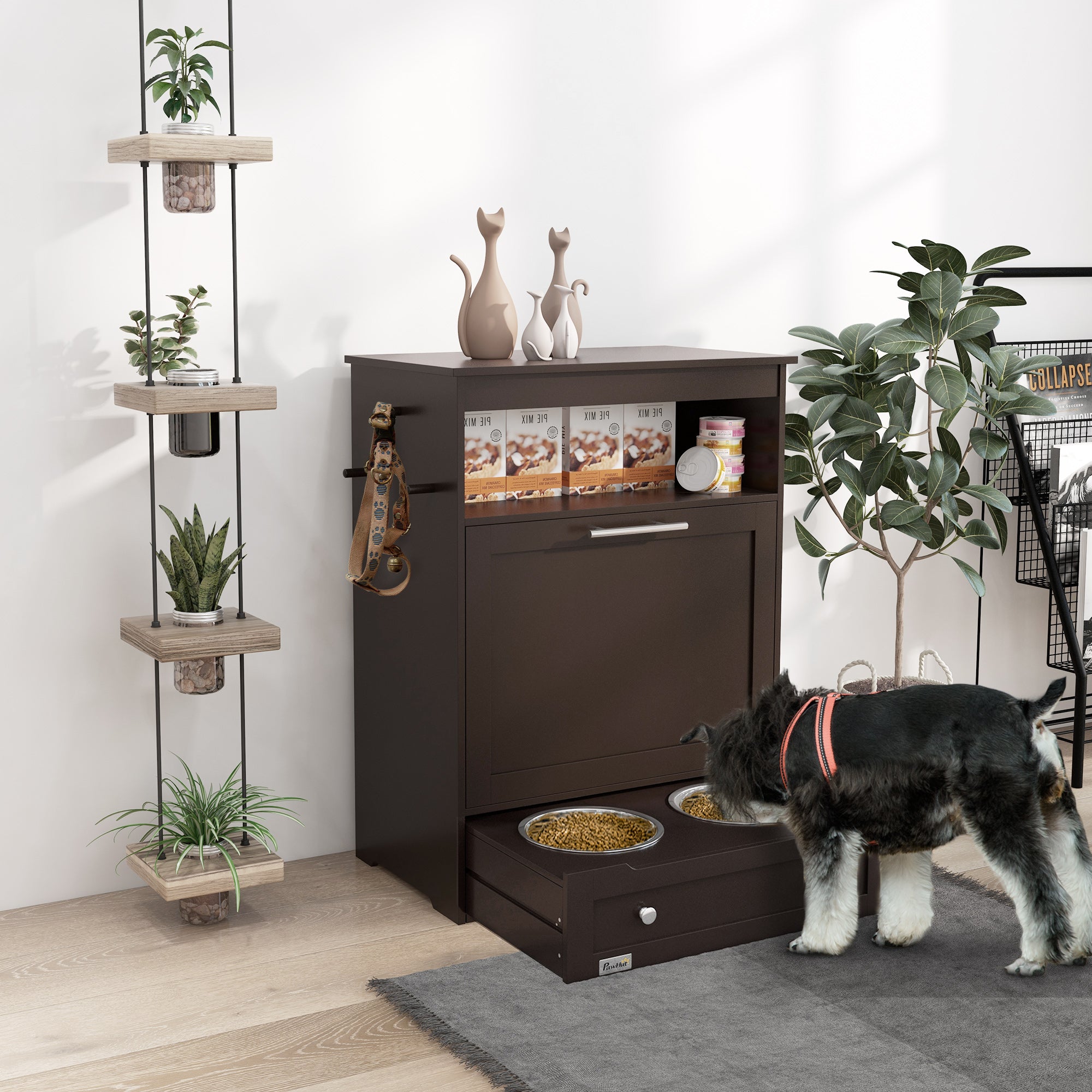 Pet Feeder Station/Storage Cabinet