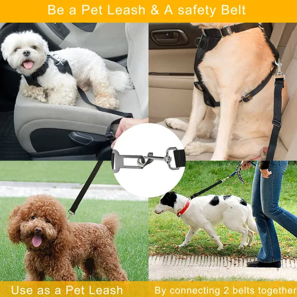 2 Pack Pet Seat Belt Adjustable