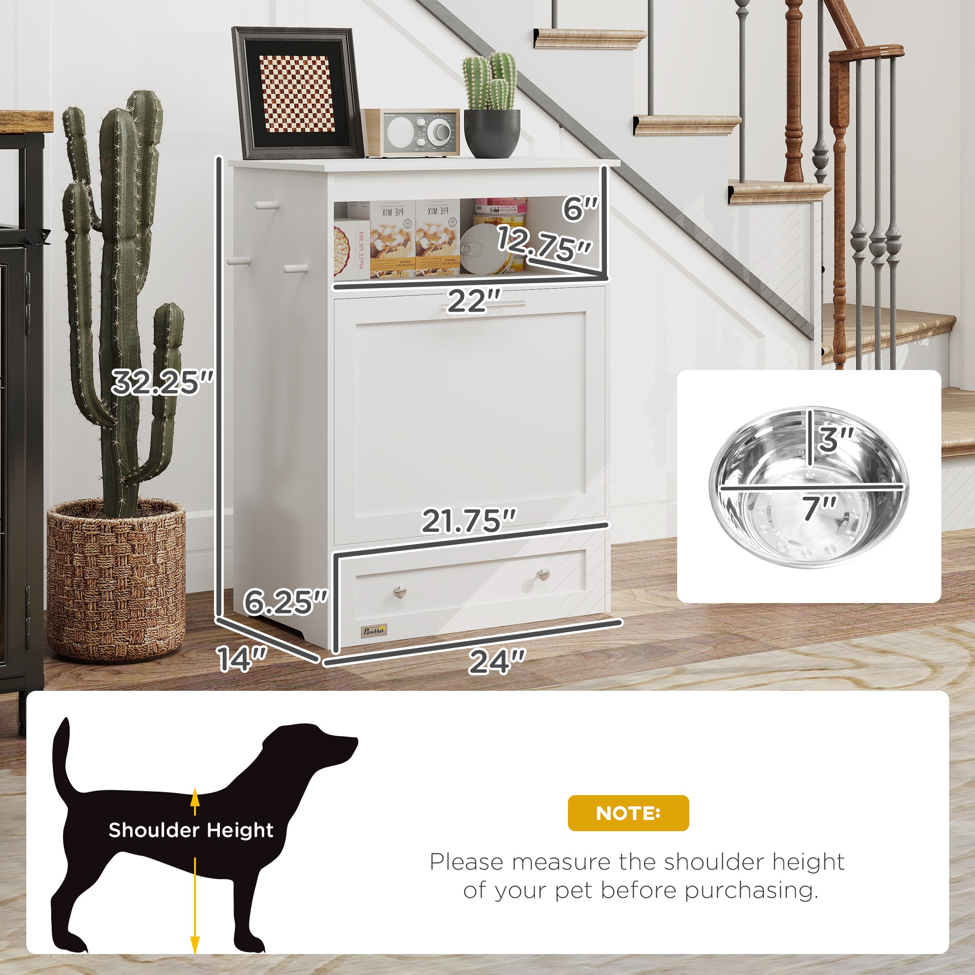 Pet Feeder Station/Storage Cabinet
