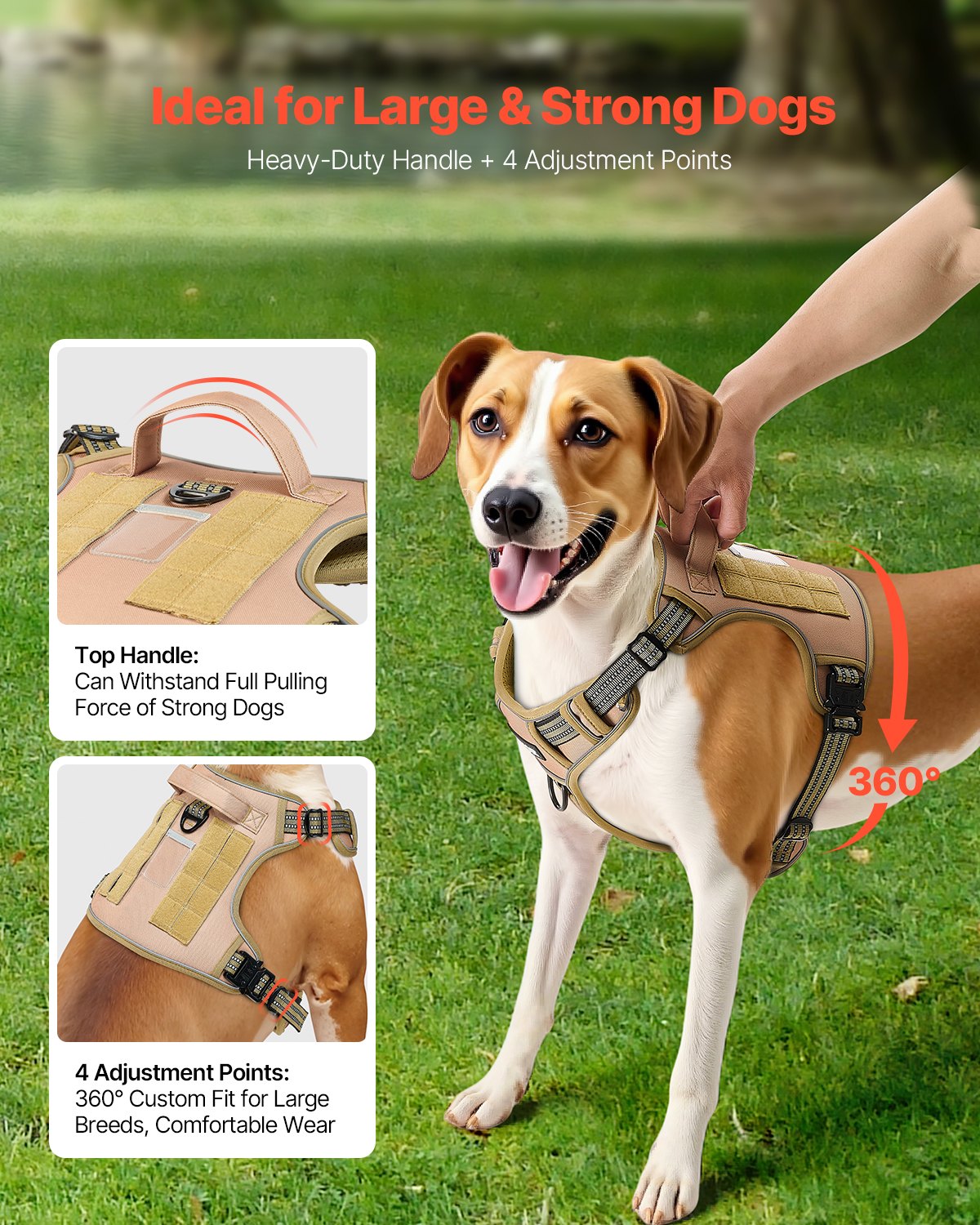 Dog Harness Adjustable for Medium and Large dogs