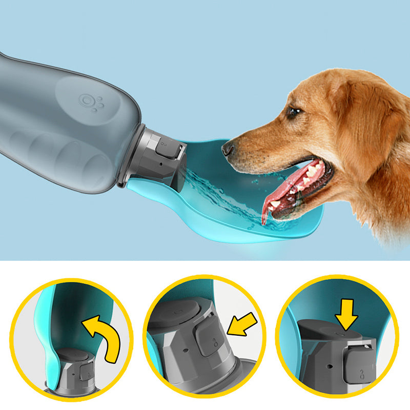 800ml Dogs Water Bottle Portable High Leakproof