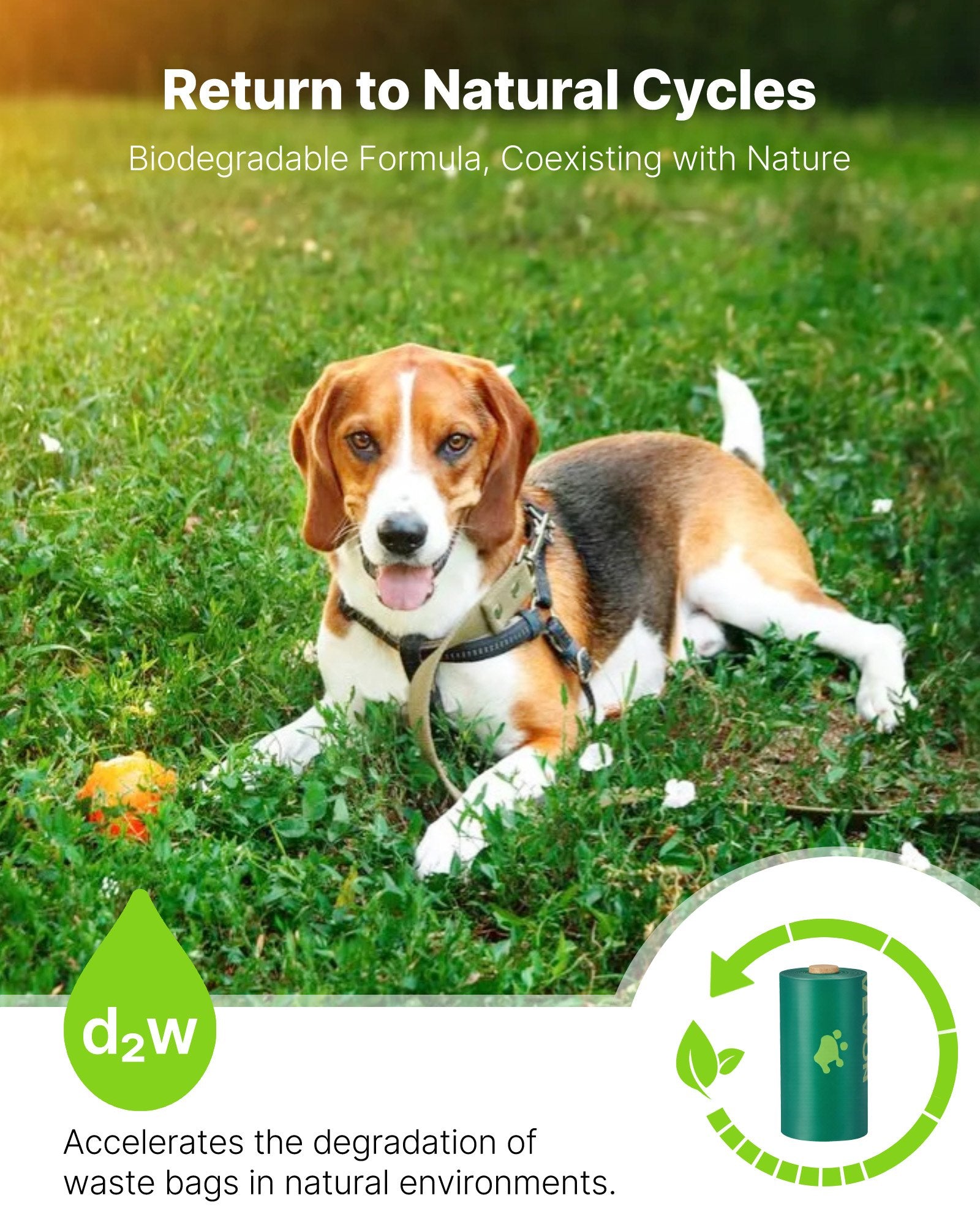 Poop Bags Refill Rolls 270PCS/ 18 rolls Lavender Scented Biodegradable