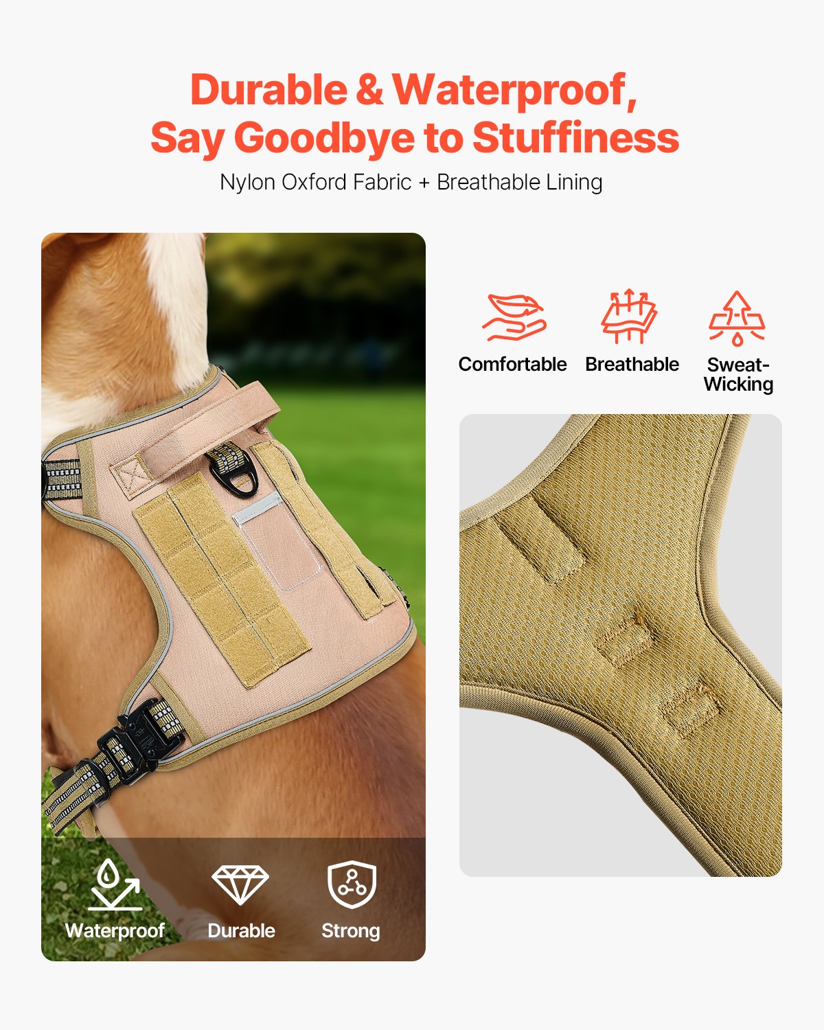 Dog Harness Adjustable for Medium and Large dogs