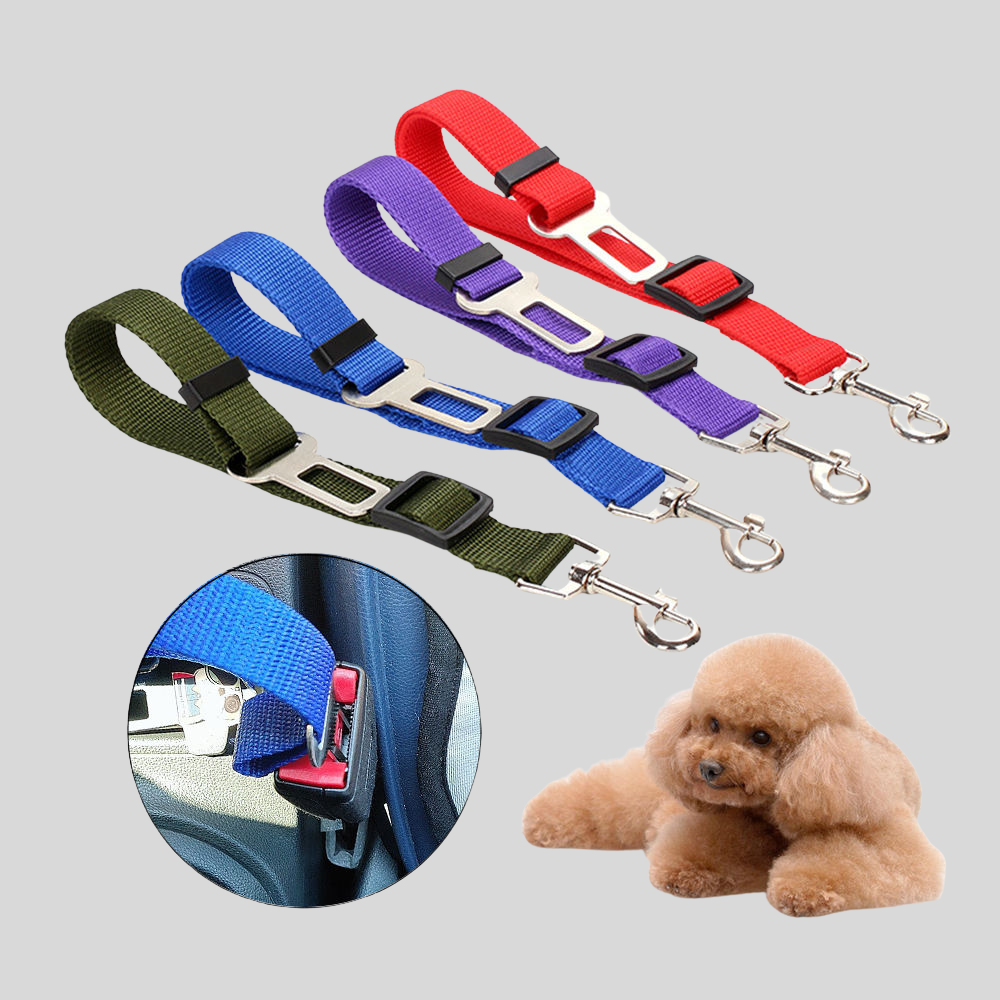 Vehicle Leash Nylon Adjustable Seat Belt for Pets