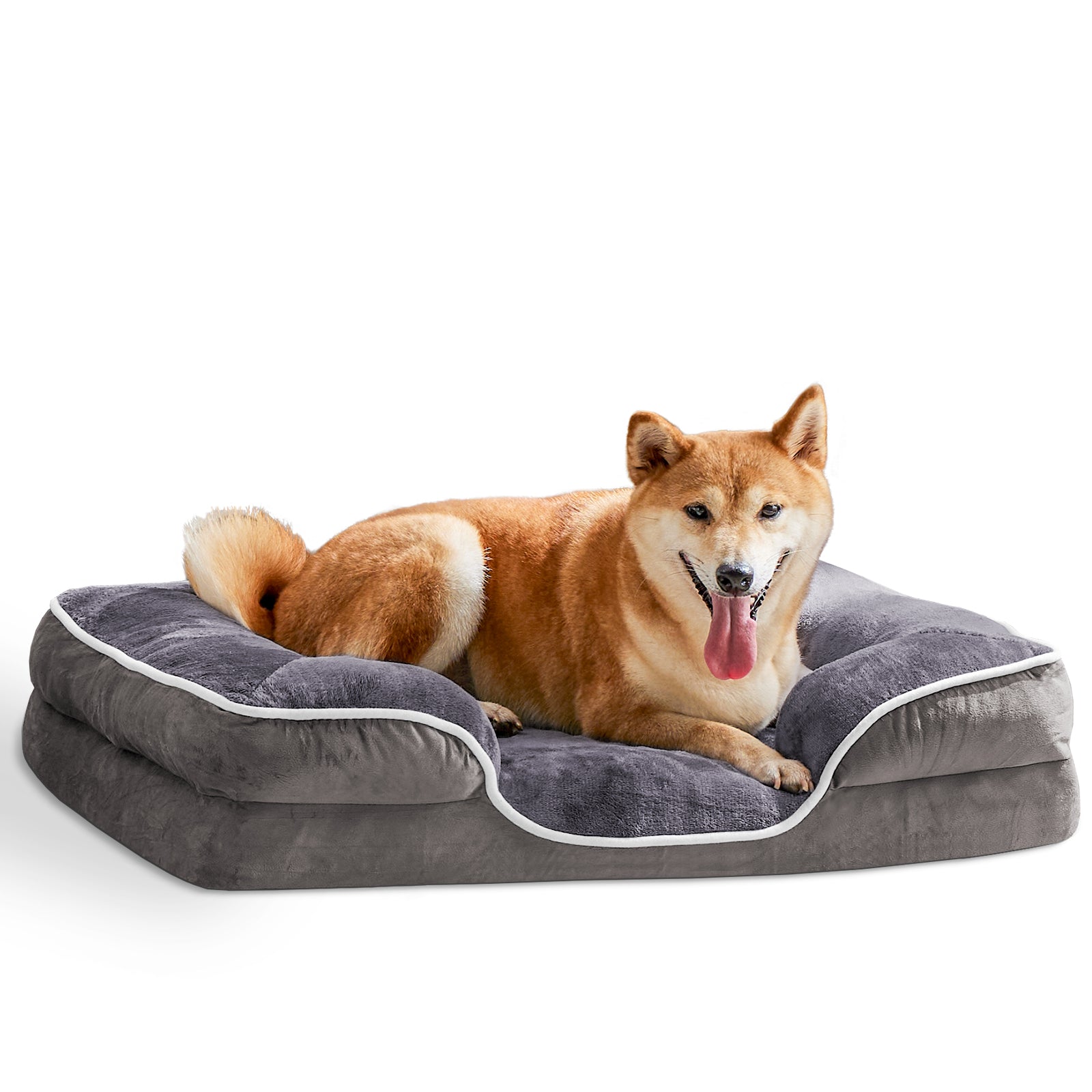 Pet Bed For Small Dogs & Cats With Washable Removable Cover Non-Slip Base Waterproof Liner
