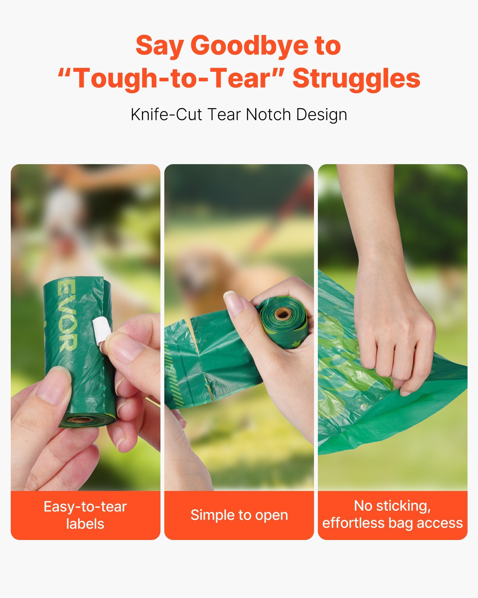 Poop Bags Refill Rolls 270PCS/ 18 rolls Lavender Scented Biodegradable