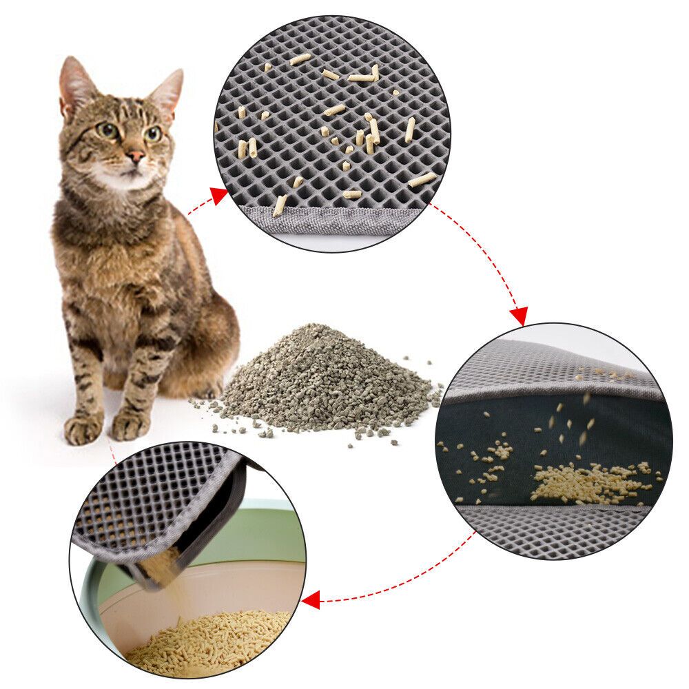Cat Litter Mat Waterproof Non-slip Washable